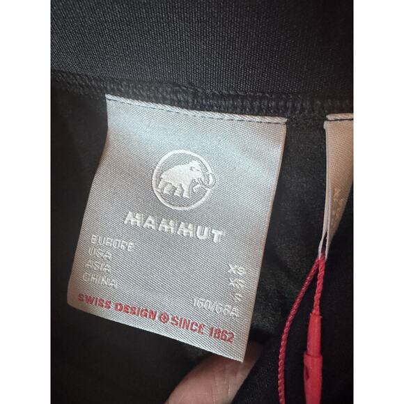 Mammut Womens Aconcagua ML Tights 3/4 Black Base Layer Sz XS Slim Fit Cozy NWT - Picture 7 of 16